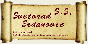 Svetorad Srdanović vizit kartica